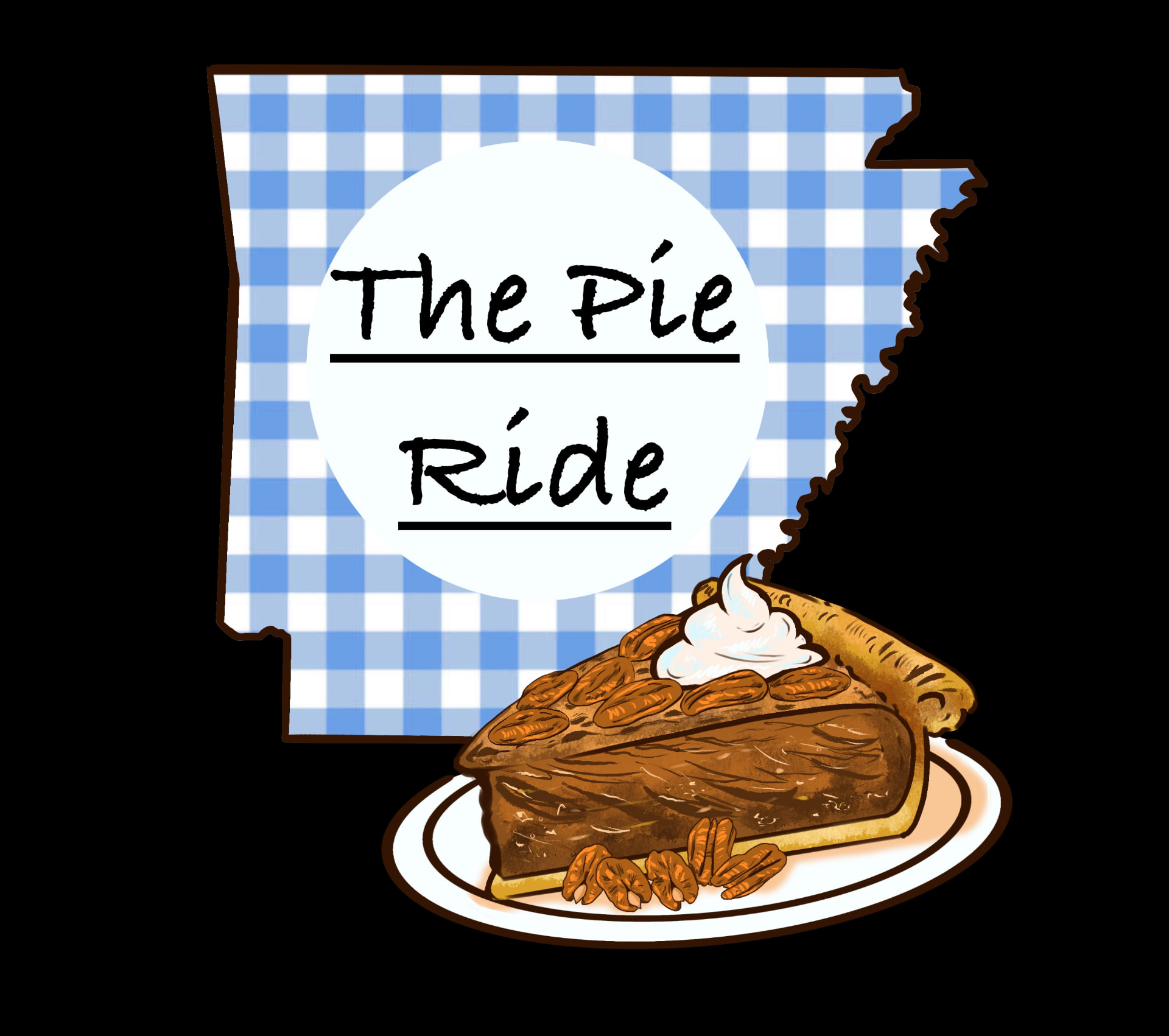 Little Rock Gran Fondo Pie Ride event logo, 2022.