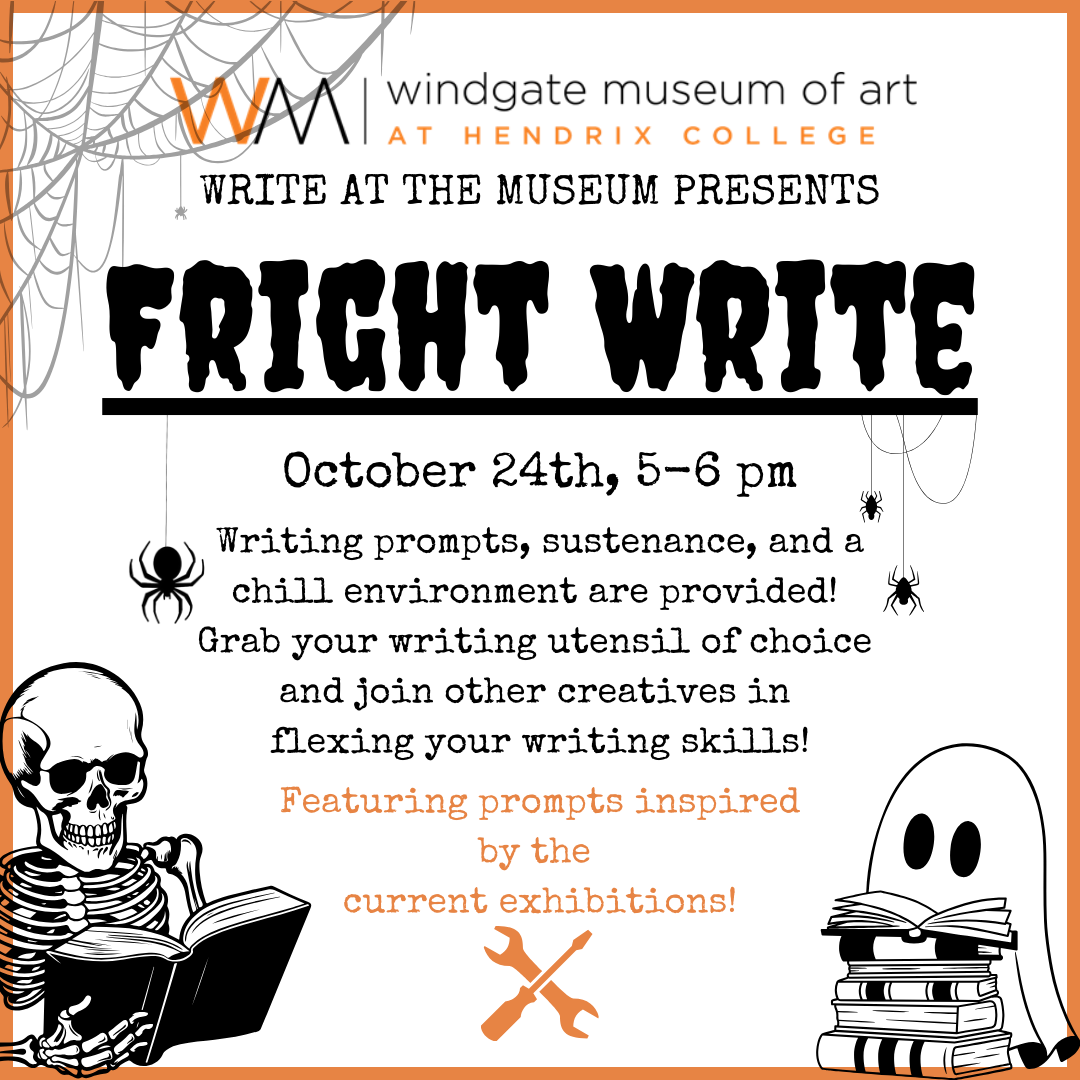 Fright Write event graphic designed by Alyssa Chaffin.
